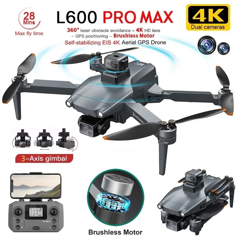 Drone Gps Mount - L600 PRO MAX GPS Drone Profesjonalny