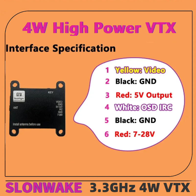 SLONWAKE FPV 3.3G 16CH 4000mW  – Drone Antenna recenzja i cena