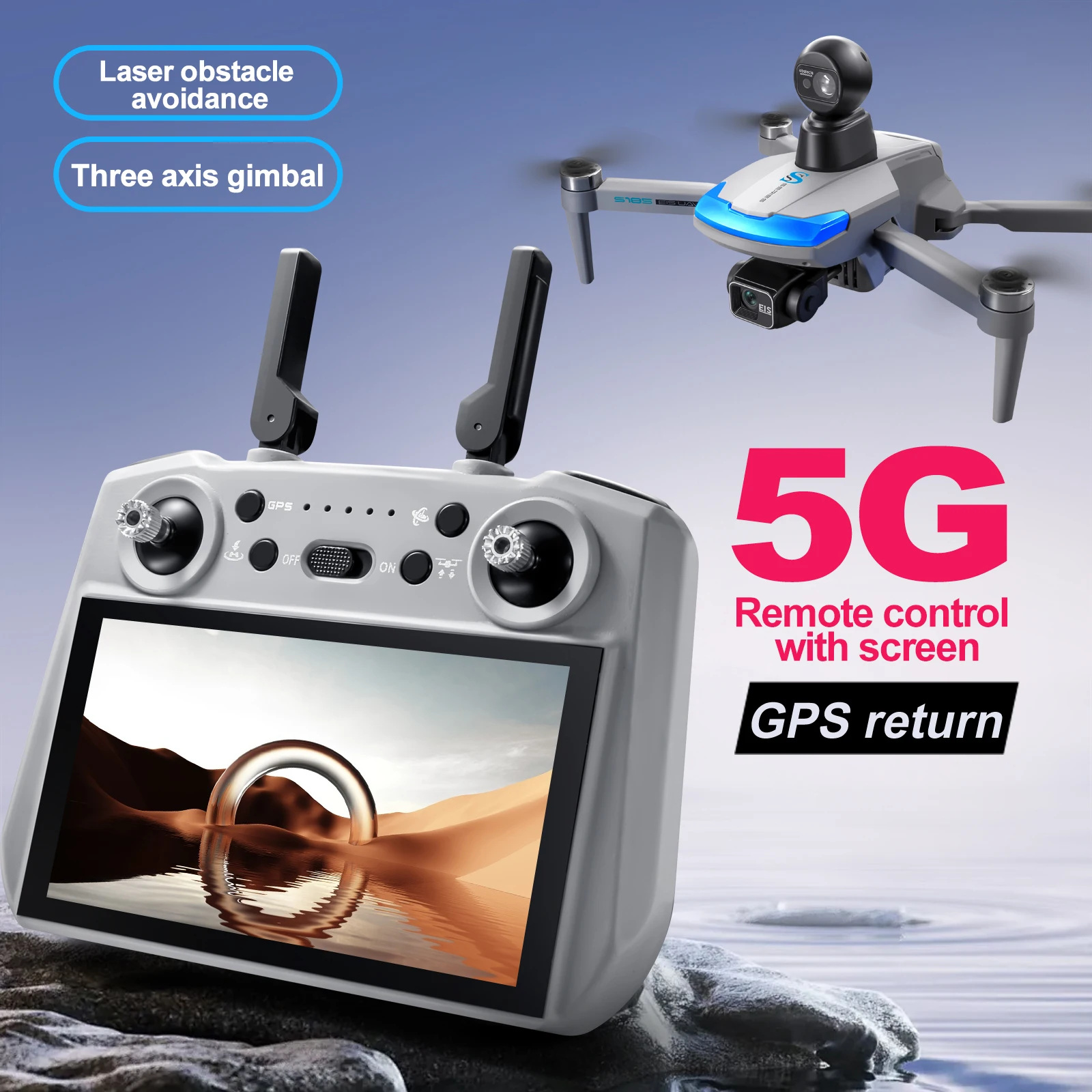 S185 Profesjonalny dron 2.7K H – Drone Gps Mount recenzja i cena