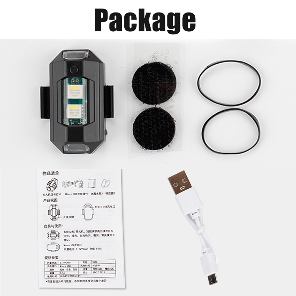 1PC 7 kolorów Mini USB ładowan – Drone Led Light recenzja i cena